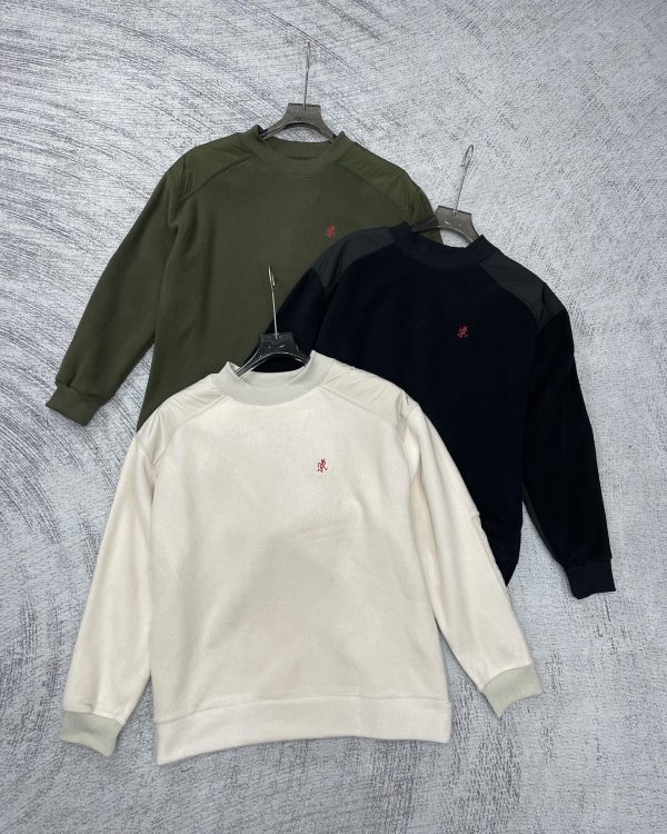 Premium Ami Long Sleeves Olive Fleece Classic Style