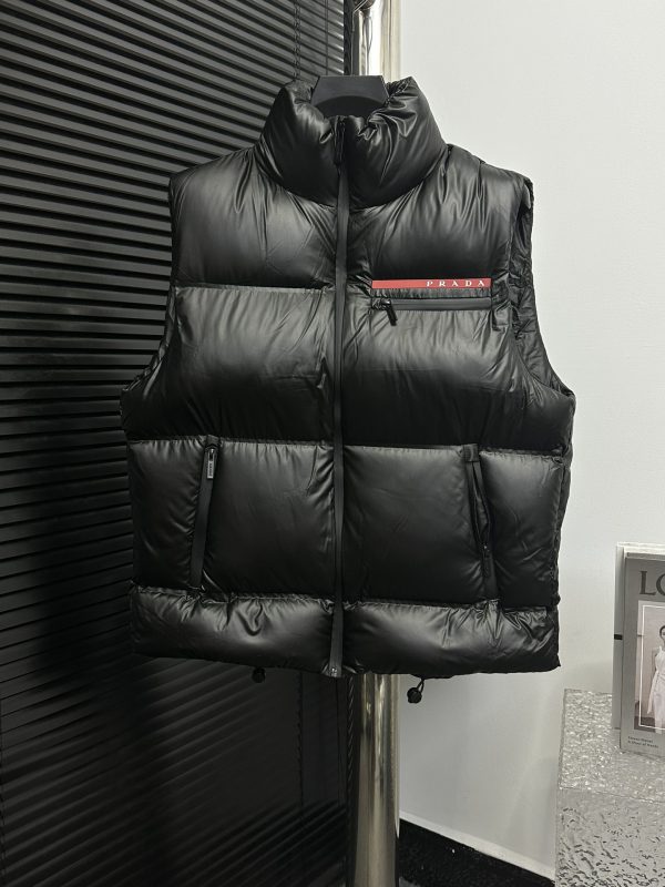 Premium Quality Prada Down Jackets Red Nylon Classic Luxury