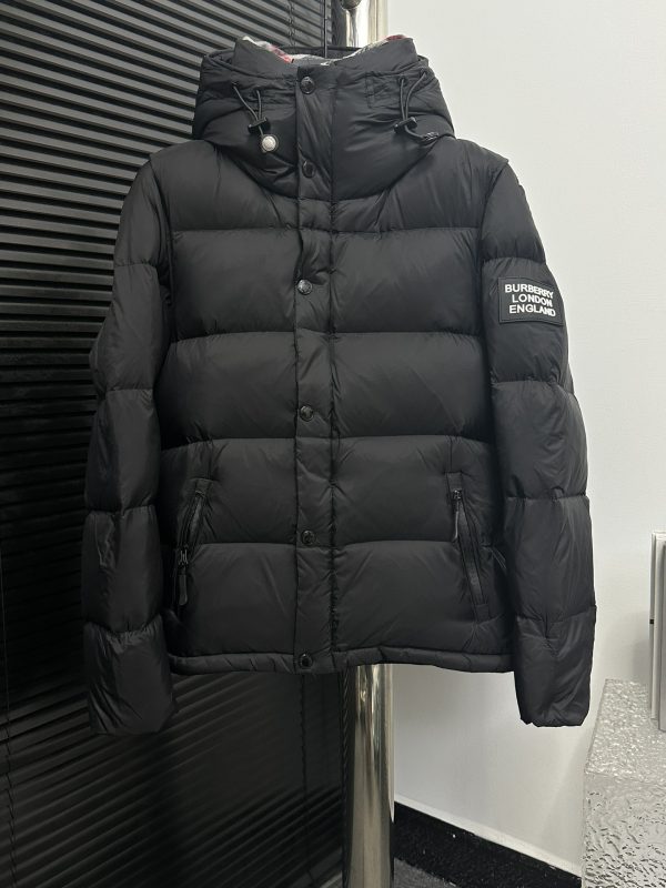 Premium Quality Burberry Down Jackets Black Vintage Luxury