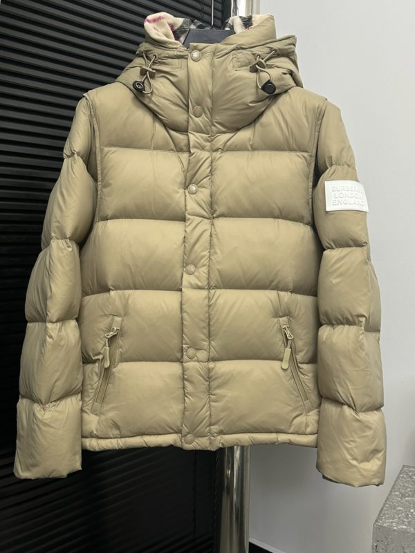 Luxury Burberry Down Jackets Tan Vintage Collection