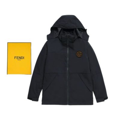 Premium Fendi Jackets White Casual Style