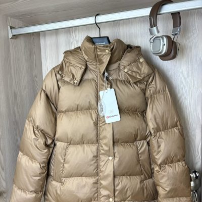 Premium Quality Lululemon Down Jackets White Fleece Solid Collection