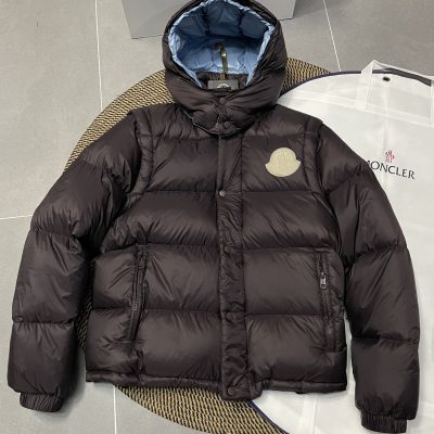 Luxury Moncler Coats Black Nylon Modern Luxury