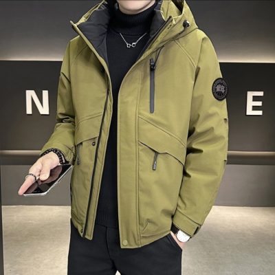 Premium Quality Canada Goose Down Jacket Black Polyester Breathable Style