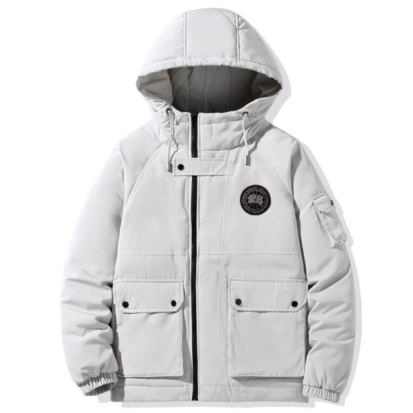 High Quality Canada Goose Down Jacket Black Embroidered Luxury