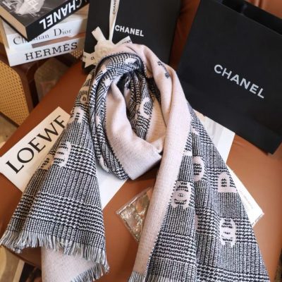High Quality Chanel Scarf Cashmere Jacquard Luxury