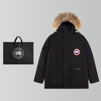 High Quality Canada Goose Coats White Polyester Classic Luxury