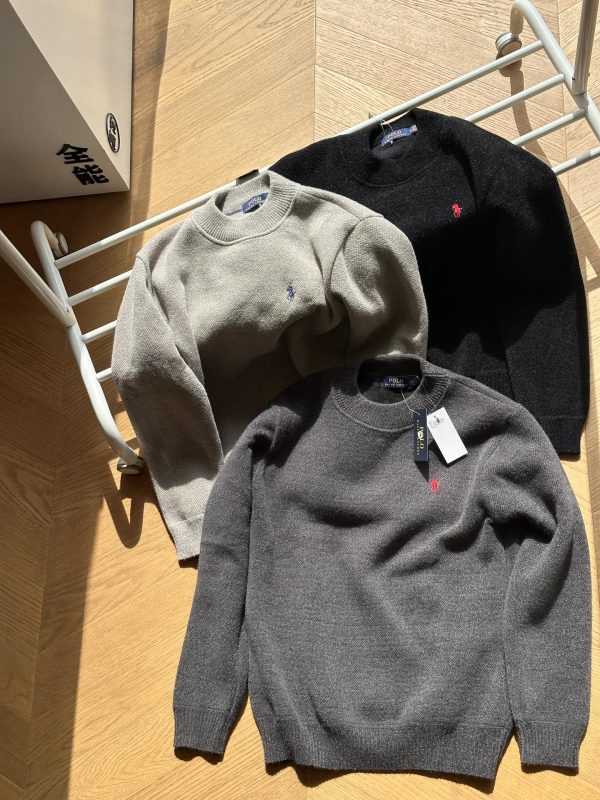 Luxury Ralph Lauren Sweater Black Fleece Classic Collection