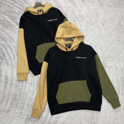 High Quality Ralph Lauren Sweatshirts Brown Fleece Logo Style