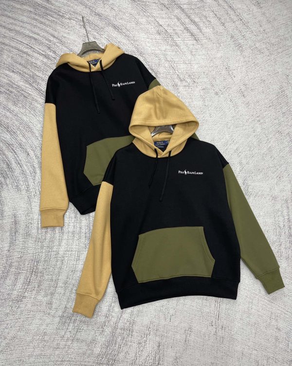 High Quality Ralph Lauren Sweatshirts Brown Fleece Logo Style