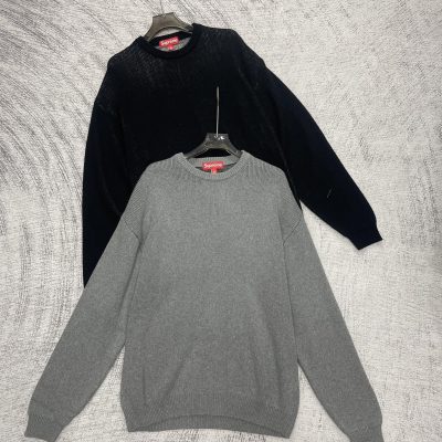 High Quality Supreme T-Shirts Black Knit Graphic Luxury