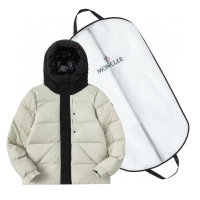 Luxury Moncler Jackets Black Nylon Logo Style
