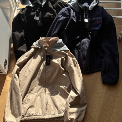 Premium Quality Ralph Lauren Jacket Black Cotton Vintage Style