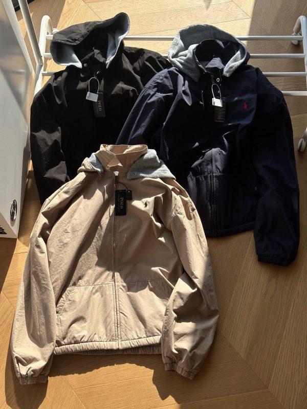 Premium Quality Ralph Lauren Jacket Black Cotton Vintage Style