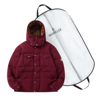 Luxury Moncler Coats White Logo Collection