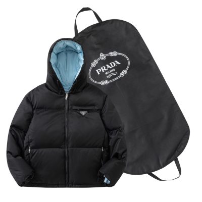 Premium Quality Prada Down Jacket Black Style