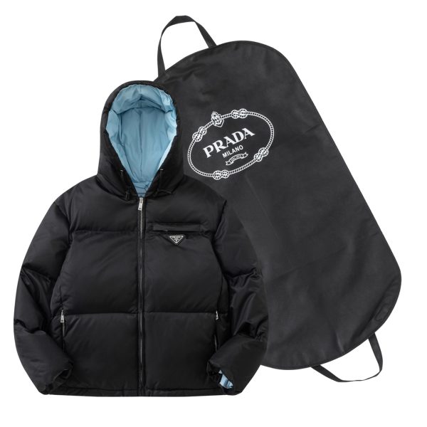 Premium Quality Prada Down Jacket Black Style