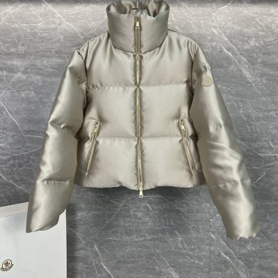 Luxury Moncler Coats Satin Sporty Style