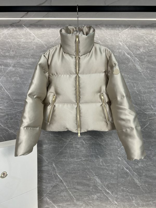 Luxury Moncler Coats Satin Sporty Style