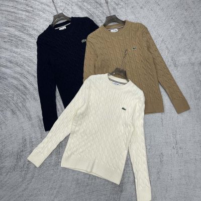 High Quality Lacoste Sweater Navy Knit Sporty Luxury