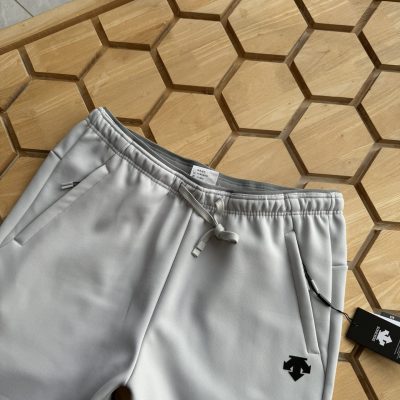 High Quality Descente Pants Black Fleece Casual Style