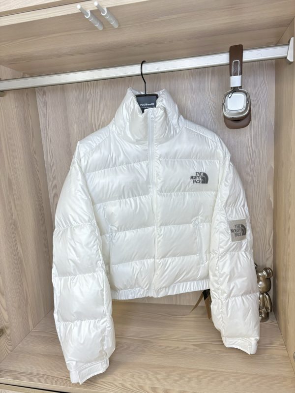 High Quality The North Face Down Jackets White Embroidered Luxury