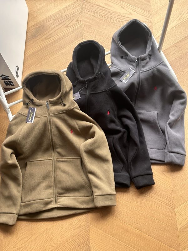 Best Selling Ralph Lauren Jackets Black Fleece Retro Style
