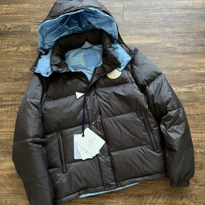 Best Selling Moncler Down Jackets Brown Nylon Logo Style
