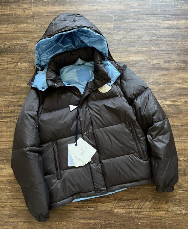 Best Selling Moncler Down Jackets Brown Nylon Logo Style