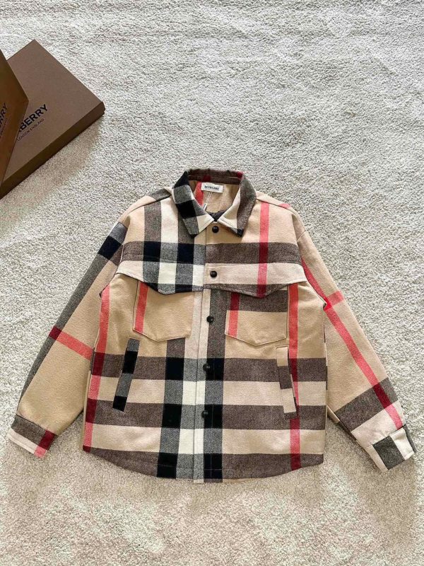 Best Selling Burberry Jackets White Plaid Collection