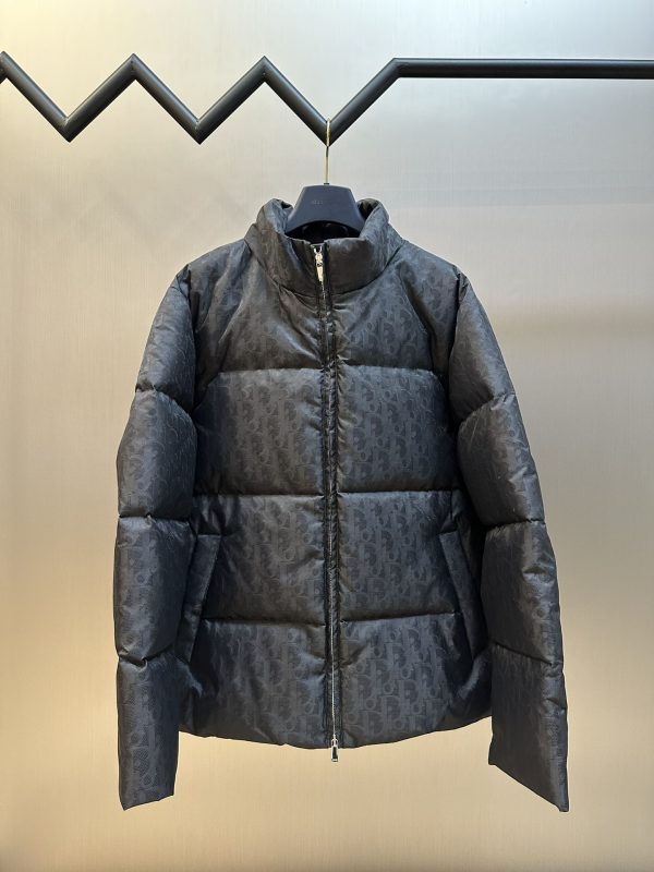 Premium Dior Down Jackets White Print Style