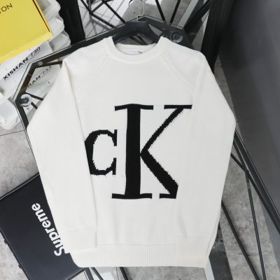 Best Selling Calvin Klein Sweaters Black Knit Logo Style