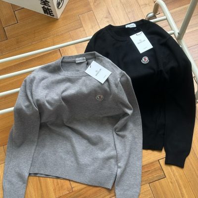 Best Selling Moncler Sweater Black Wool Classic Luxury