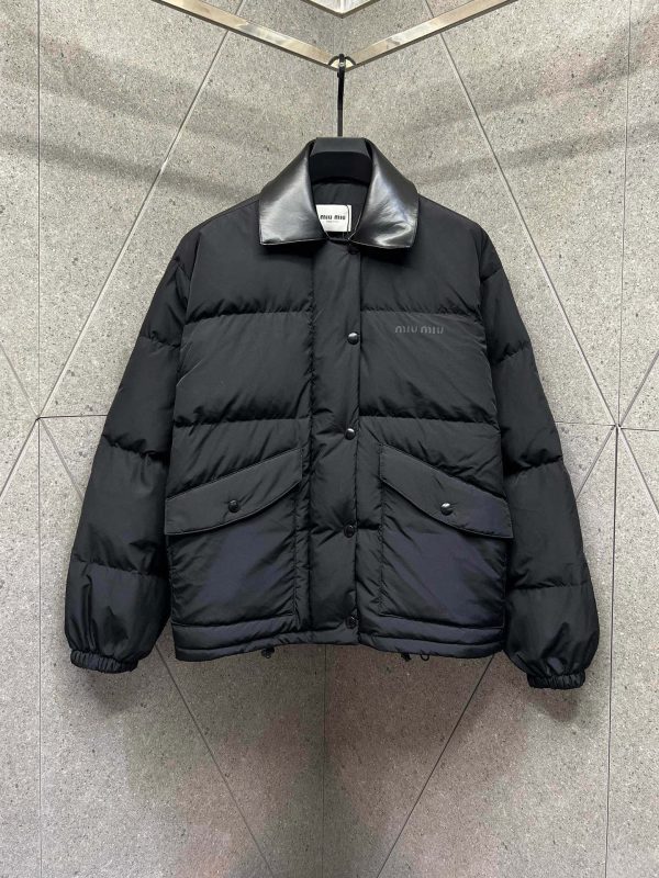 Premium Miu Miu Jacket White Leather Luxury