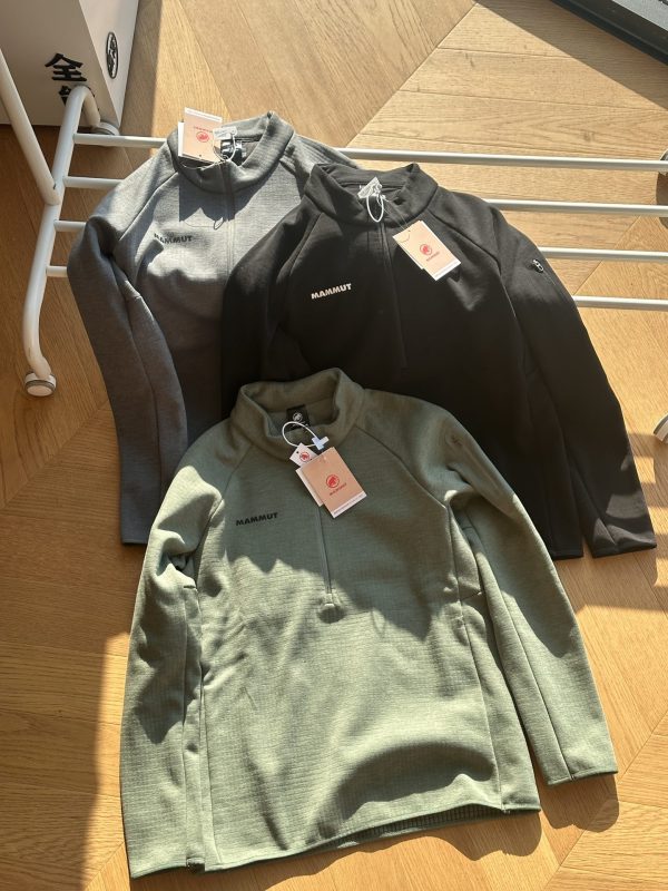 Best Selling Mammut Long Sleeves Black Fleece Plaid Style