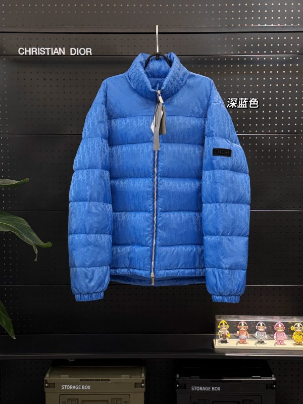 Luxury Dior Jackets Blue Satin Jacquard Luxury