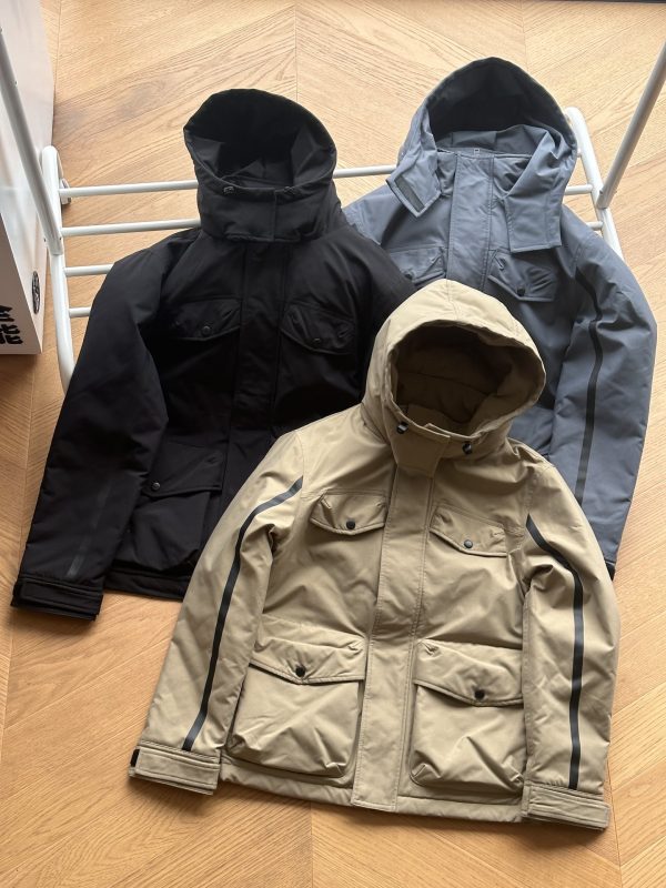 Luxury Prada Jackets Black Cotton Logo Collection