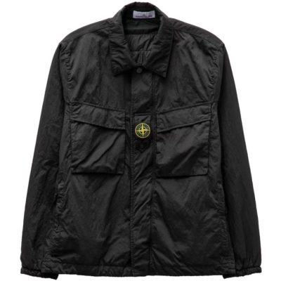 Premium Stone Island Long Sleeves Sky Nylon Solid Collection