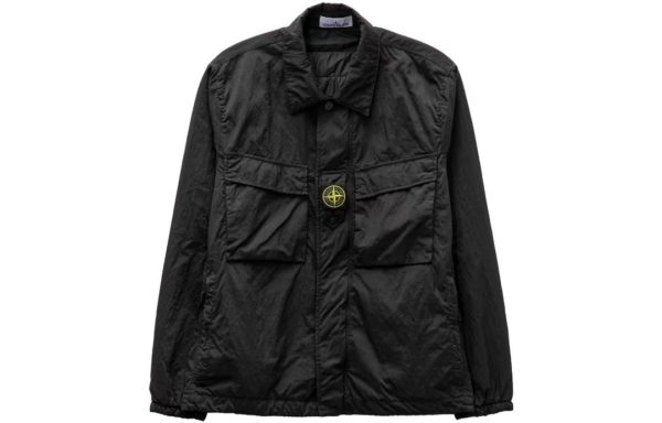 Premium Stone Island Long Sleeves Sky Nylon Solid Collection