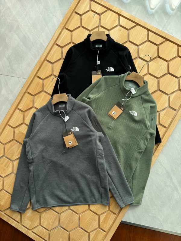 Premium Quality The North Face Sweatshirts Gray Fleece Breathable Style
