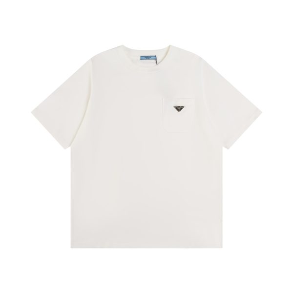 Luxury Prada Short Sleeves Cotton Logo Collection