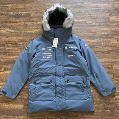 Best Selling Descente Down Jacket Grey Cotton Classic Style