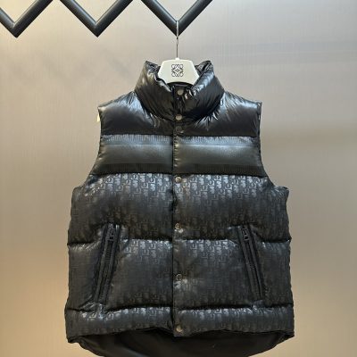 High Quality Dior Vest Black Monogram Style