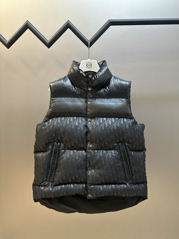 High Quality Dior Vest Black Monogram Style