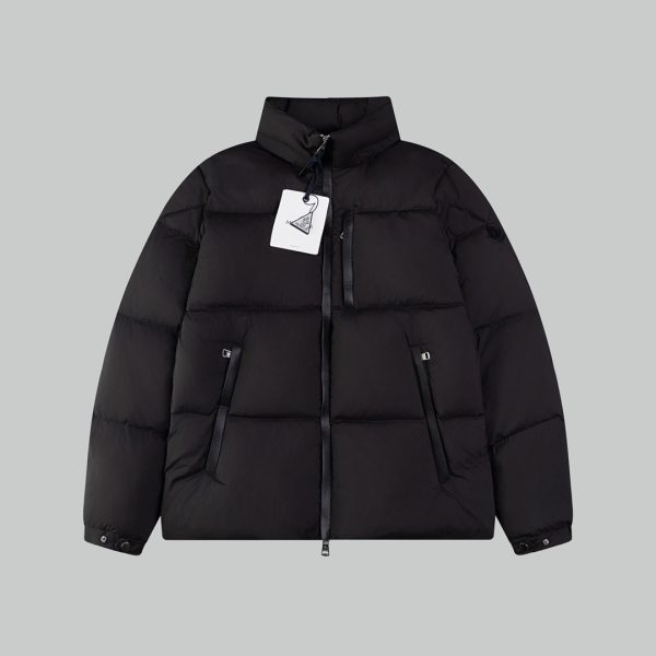 Luxury Moncler Jackets White Leather Breathable Style