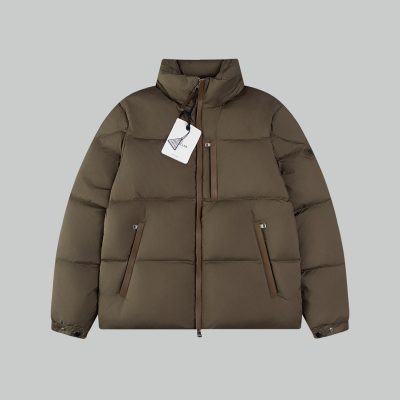 High Quality Moncler Jackets White Leather Breathable Style