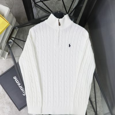 High Quality Ralph Lauren Jackets White Cotton Classic Style
