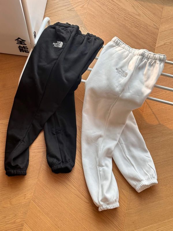 Premium The North Face Sweatpants Black Cotton Embroidered Luxury
