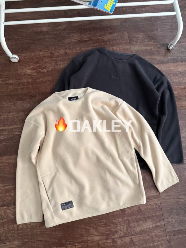 Luxury Oakley Sweatshirts Gray Fleece Embroidery Luxury
