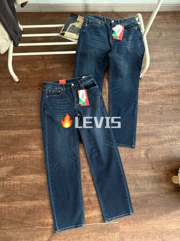Premium Quality Levi'S Jeans Navy Fleece Classic Collection